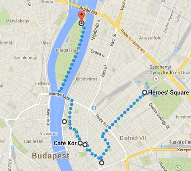 mapa da praça dos heróis de budapeste