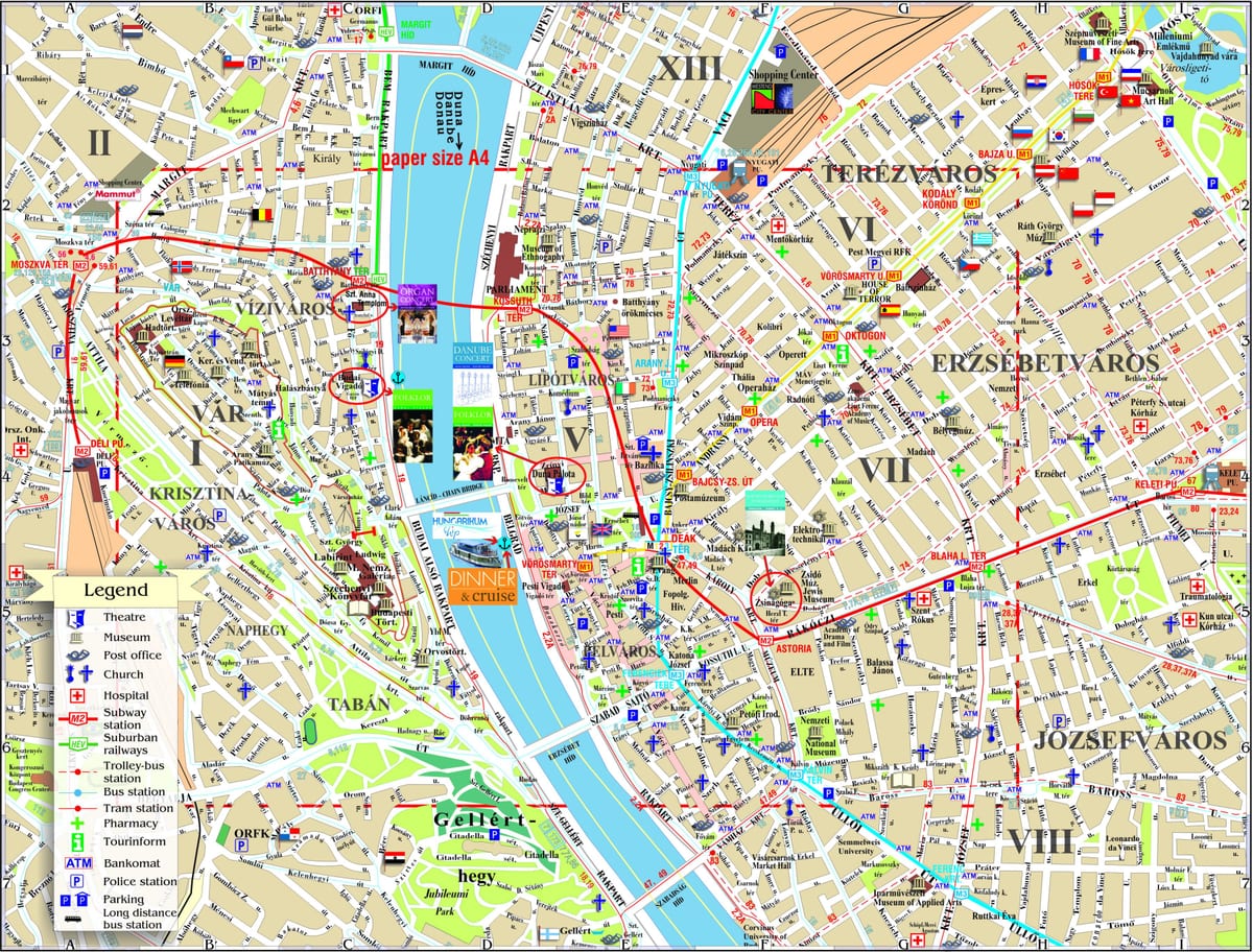 budapeste mapa de viagens