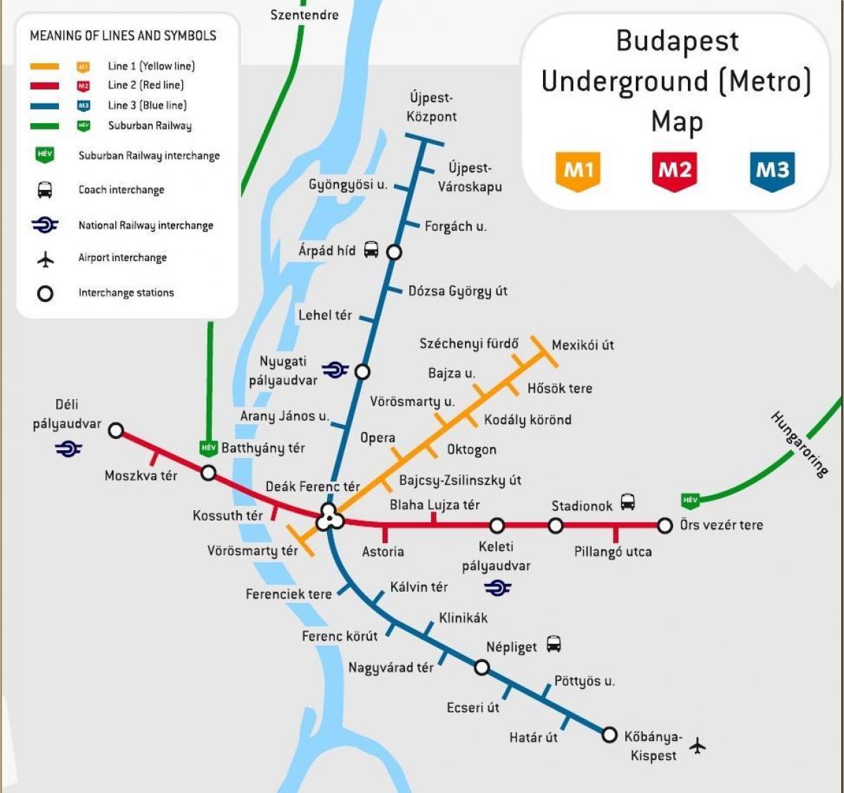 budapeste, a estação de autocarro mapa