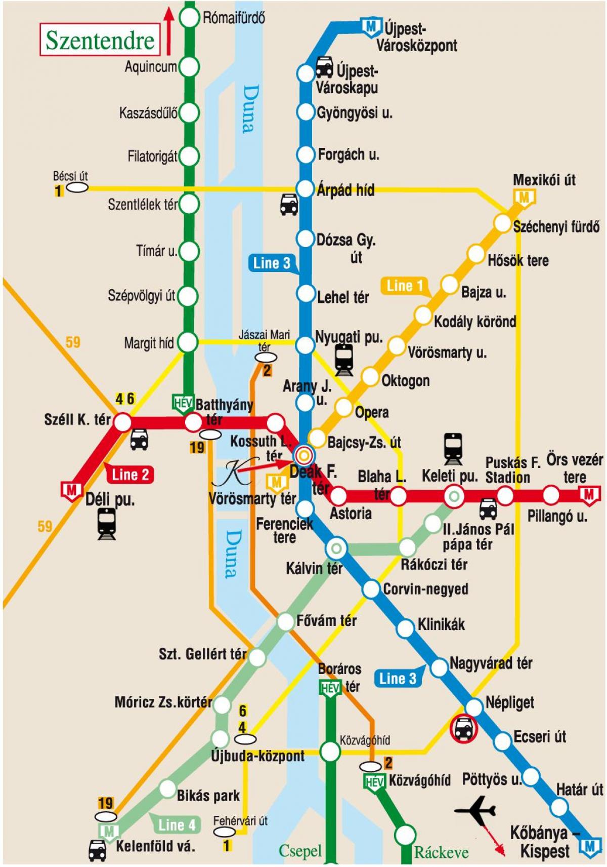 estação keleti mapa de budapeste