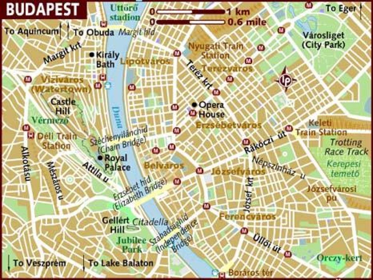mapa da cidade de budapeste, hungria