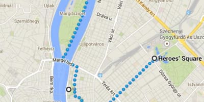 Mapa da praça dos heróis de budapeste