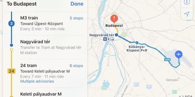 Budapeste kelenfold estação de trem mapa