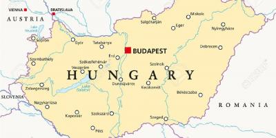 Budapeste a localização mapa