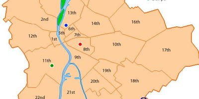 Budapeste 8º distrito mapa