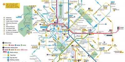 Mapa de budapeste transporte público
