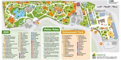 Mapa do jardim zoológico de budapeste