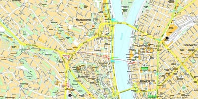 Budapest center mapa