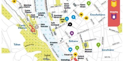 Mapa de ruína, pubs budapeste